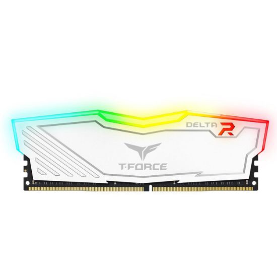 Team T-Force Delta RGB White 32GB (2x16GB) 3200MHz CL16 DDR4 Gaming Ram (TF4D432G3200HC16FDC01) resmi