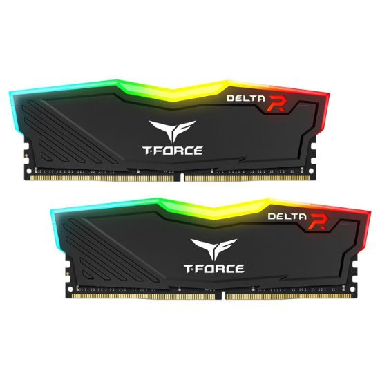 Team T-Force Delta RGB Black 32GB (2x16GB) 3200MHz CL16 DDR4 Gaming Ram (TF3D432G3200HC16FDC01) resmi