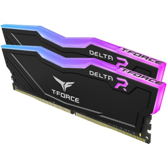 Team T-Force Delta RGB Black 32GB (2x16GB) 3200MHz CL16 DDR4 Gaming Ram (TF3D432G3200HC16FDC01) resmi