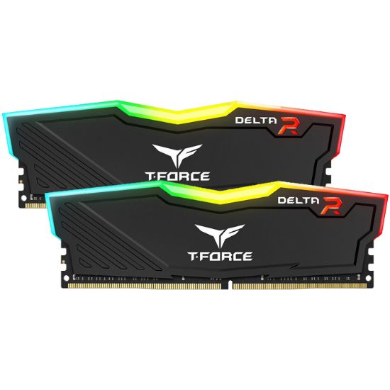 Team T-Force Delta RGB Black 32GB (2x16GB) 3200MHz CL16 DDR4 Gaming Ram (TF3D432G3200HC16FDC01) resmi