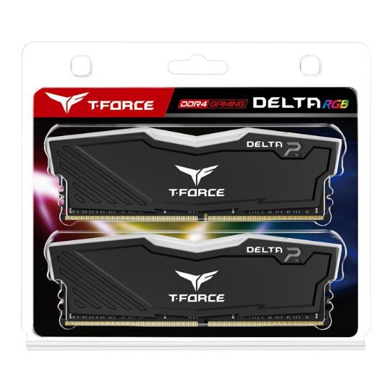 Team T-Force Delta RGB Black 32GB (2x16GB) 3200MHz CL16 DDR4 Gaming Ram (TF3D432G3200HC16FDC01) resmi