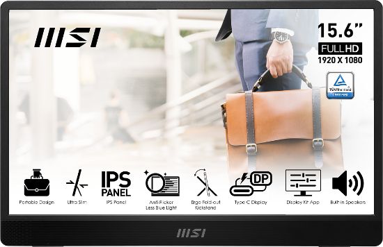 15.6 MSI PRO MP161 IPS FHD 4MS 60HZ MINI HDMI TYPE-C resmi