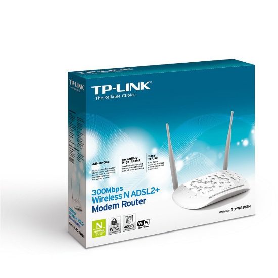 TP-LINK TD-W8961N 4PORT ADSL2+ 300Mbps MODEM/ROUTER resmi