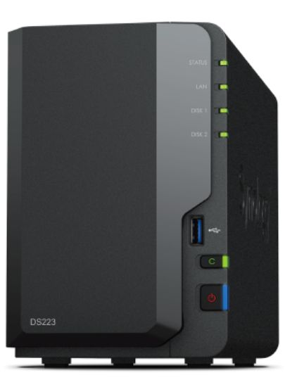 SYNOLOGY DS223 NAS 2YUVALI NAS DEPOLAMA ÜNİTESİ resmi