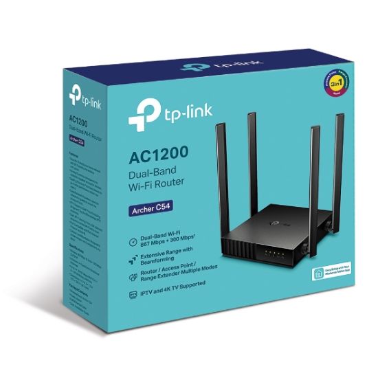 TP-LINK ARCHER C54 AC1200 DUAL BAND ROUTER resmi