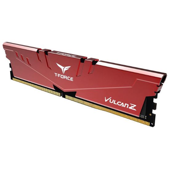 Team T-Force Vulcan Z Red 8GB (1x8GB) 3200MHz CL16 DDR4 Gaming Ram (TLZRD48G3200HC16F01) resmi