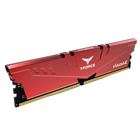 Team T-Force Vulcan Z Red 8GB (1x8GB) 3200MHz CL16 DDR4 Gaming Ram (TLZRD48G3200HC16F01) resmi