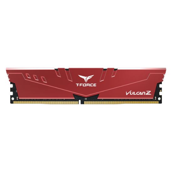 Team T-Force Vulcan Z Red 8GB (1x8GB) 3200MHz CL16 Gaming Ram DDR4 (TLZRD48G3200HC16C01) resmi