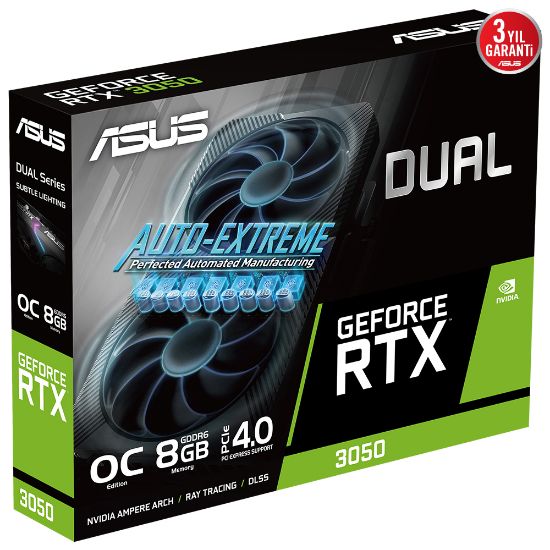 ASUS DUAL-RTX3050-O8G V2 8GB GDDR6 HDMI 128BIT  resmi