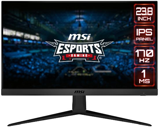 23.8 MSI G2412 IPS FHD 1MS 170HZ HDMI DP resmi