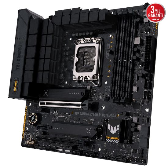 ASUS TUF GAMING B760M-PLUS WIFI D4 5333Mhz(OC) M.2 WiFi mATX 1700p resmi