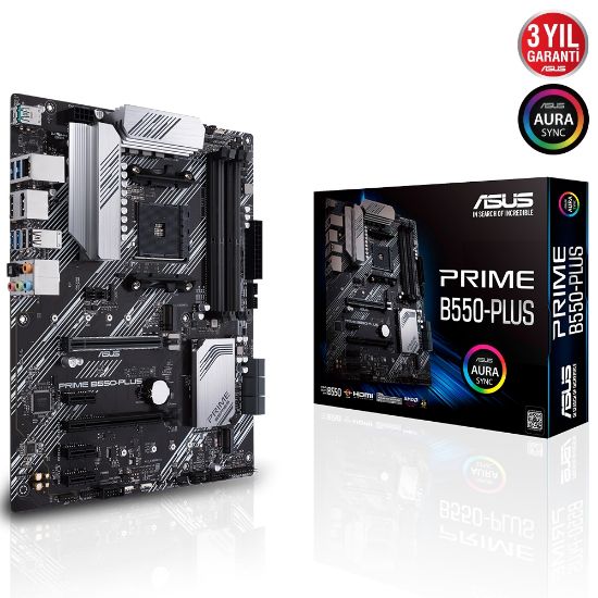 ASUS PRIME B550-PLUS DDR4 4600(O.C) DP HDMI AM4  resmi