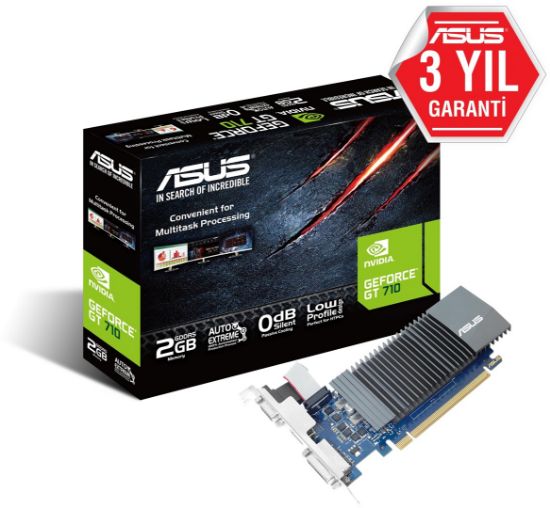 ASUS GT710-SL-2GD3-BRK-EVO 2GB DDR3 64Bit DVI/HDMI resmi