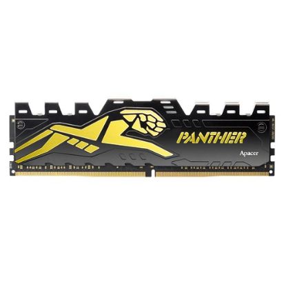 Apacer Panther Black-Gold 32GB (2x16GB) 3200Mhz CL16 DDR4 Gaming Ram (AH4U32G32C28Y7GAA-2) resmi