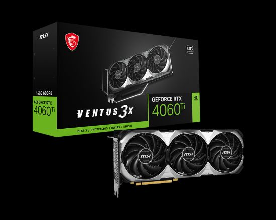 MSI GEFORCE RTX 4060 TI VENTUS 3X 16GB GDDR6 128BIT resmi