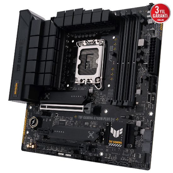 ASUS TUF GAMING B760M-PLUS D4 5333MHz HDMI DP M.2 mATX 1700p resmi