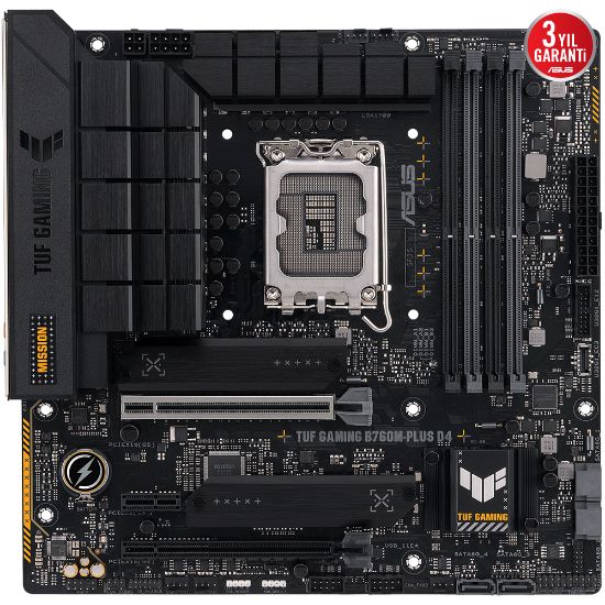 ASUS TUF GAMING B760M-PLUS D4 5333MHz HDMI DP M.2 mATX 1700p resmi