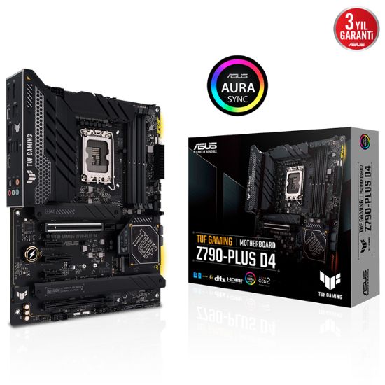 ASUS TUF GAMING Z790-PLUS D4 5333Mhz(OC) DP HDMI M.2 ATX 1700P resmi