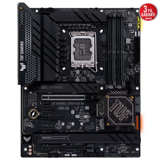 ASUS TUF GAMING Z790-PLUS D4 5333Mhz(OC) DP HDMI M.2 ATX 1700P resmi