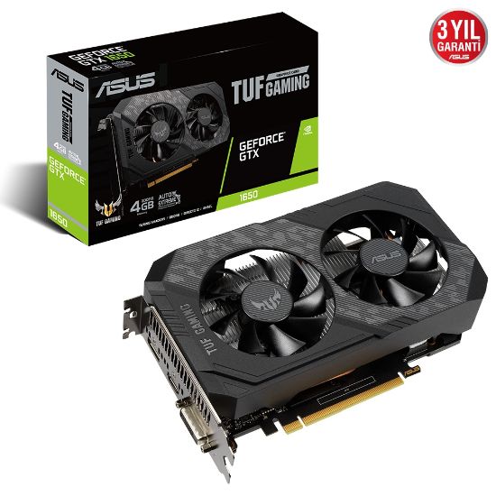 ASUS TUF-GTX1650-4GD6-GAMING 4GB GDDR6 HDMI DP 128Bit resmi