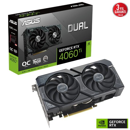 ASUS GeForce RTX 4060 Ti OC DUAL-RTX4060TI-O16G resmi