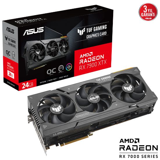 ASUS TUF-RX7900XTX-O24G-GAMING 24GB GDDR6 384BIT resmi