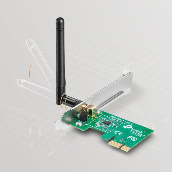 TP-LINK TL-WN781ND 150Mbps PCI EXPRESS ETHERNET KARTI resmi