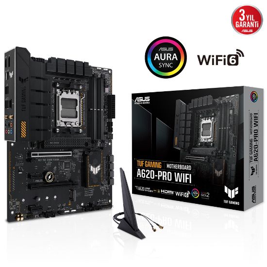 ASUS TUF GAMING A620-PRO WIFI DDR5 6400MHZ ATX resmi