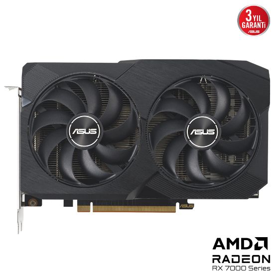 ASUS DUAL-RX7600-O8G-V2 8GB GDDR6 128BIT resmi