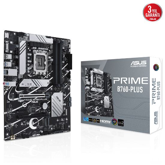 ASUS PRIME B760-PLUS D5 7200MHz M.2  ATX 1700p  resmi