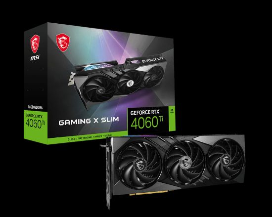 MSI GEFORCE RTX 4060 TI GAMING X SLIM 16G GDDR6  resmi