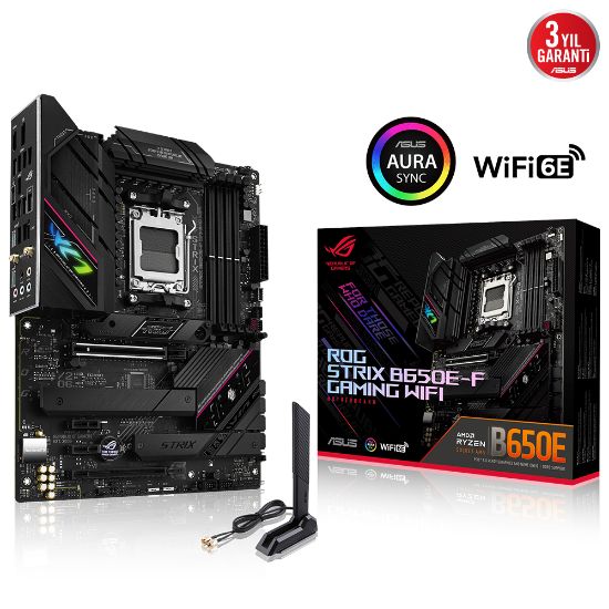 ASUS ROG STRIX B650E-F GAMING WIFI DDR5 6400MHz+(OC) HDMI DP AM5 resmi