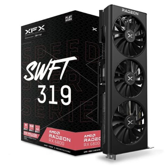 XFX Speedster SWFT 319 RX 6800 Core 16GB GDDR6 Gaming Ekran Kartı (RX-68XLAQFD9) resmi