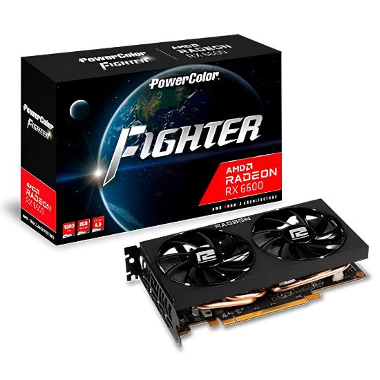 POWERCOLOR FIGHTER AXRX 6600 8GBD6-3DH 8GB GDDR6 128Bit resmi