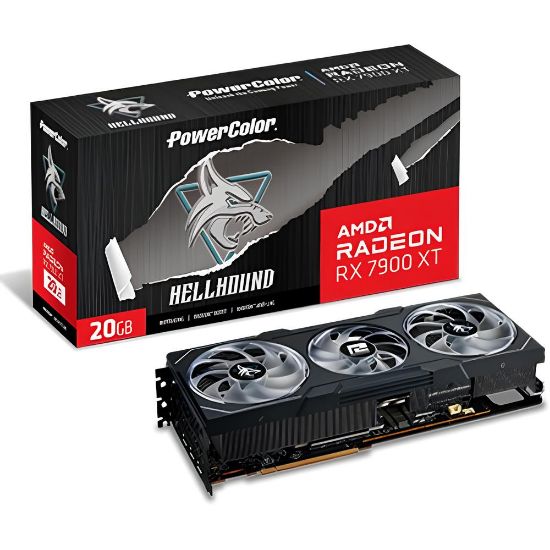 POWERCOLOR HELLHOUND  RX7900XT 20G-L/OC 20GB GDDR6 320Bit resmi