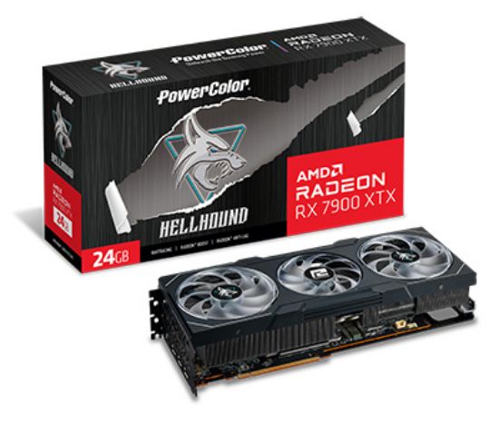 POWERCOLOR HELLHOUND RX7900XTX 24G-L/OC 24GB GDDR6 384Bit resmi