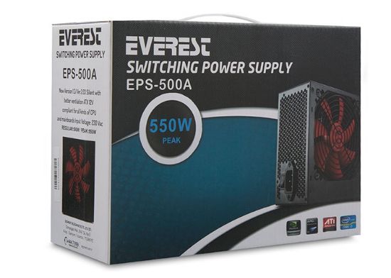 EVEREST EPS-500A 500W 12CM FANLI POWER SUPPLY resmi