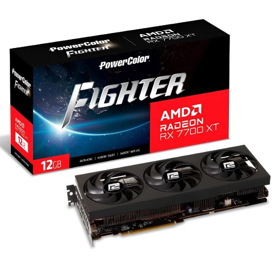 POWERCOLOR FIGHTER RX7700XT 12G-F/OC 12GB GDDR6 192Bit resmi