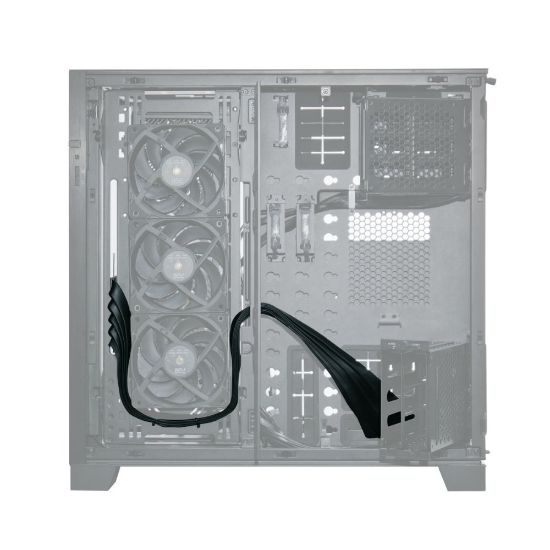 LIAN LI RISER KABLO SİYAH PCI-e 4.0 900MM (G89.PW-PCIV-4-90X) resmi