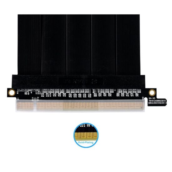 LIAN LI RISER KABLO SİYAH PCI-e 4.0 900MM (G89.PW-PCIV-4-90X) resmi