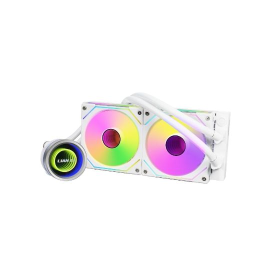 LIAN LI Galahad II Trinity SL-INFINITY AIO 240mm RGB Beyaz İşlemci Sıvı Soğutucu (G89.GA2T24INW.00) resmi