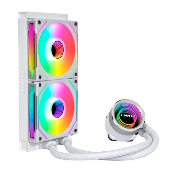 LIAN LI Galahad II Trinity SL-INFINITY AIO 240mm RGB Beyaz İşlemci Sıvı Soğutucu (G89.GA2T24INW.00) resmi