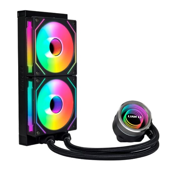 LIAN LI Galahad II Trinity SL-INFINITY AIO 240mm RGB Siyah İşlemci Sıvı Soğutucu (G89.GA2T24INB.00) resmi