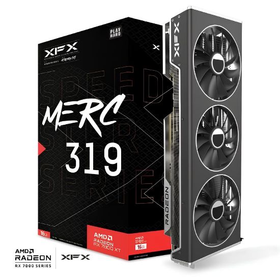 XFX MERC319 RX 7800XT 16 GB GDDR6 256Bit (RX-78TMERCB9) resmi