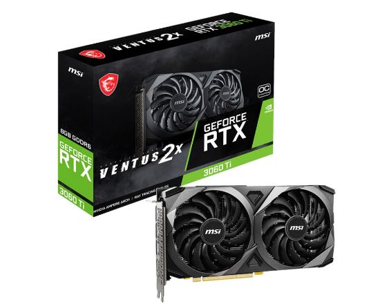 MSI GEFORCE RTX 3060TI VENTUS 2X 8G V1 LHR GDDR6 resmi