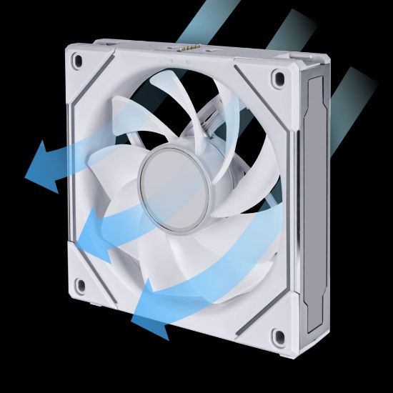 LIAN LI REVERSE UNI FAN SL-INFINITY 120-1 BEYAZ KASA FANI resmi