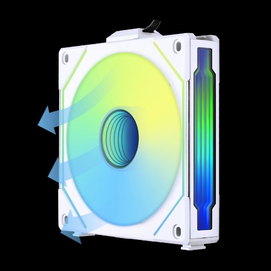 LIAN LI REVERSE UNI FAN SL-INFINITY 120-1 BEYAZ KASA FANI resmi