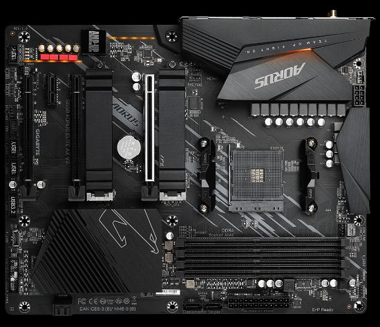 GIGABYTE B550 AORUS ELITE AX V2 DDR4 4733Mhz(OC) DP HDMI ATX  resmi