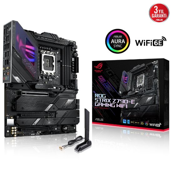 ASUS ROG STRIX Z790-E GAMING WIFI DDR5 7800MHz+(OC) HDMI DP M.2 ATX 1700p resmi