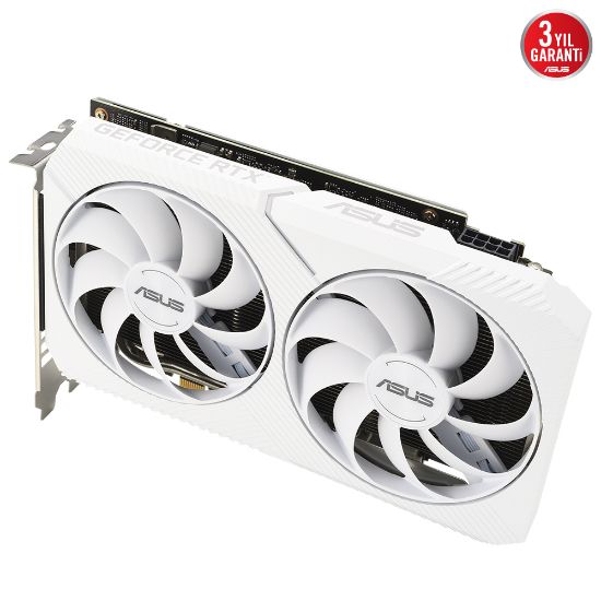 ASUS DUAL-RTX3060-O8G-WHITE 8GB GDDR6 HDMI DP 128BIT  resmi